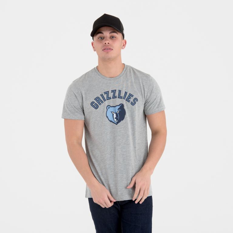 Ropa New Era Nba Grises - Memphis Grizzlies Team Logo 81962FUJL